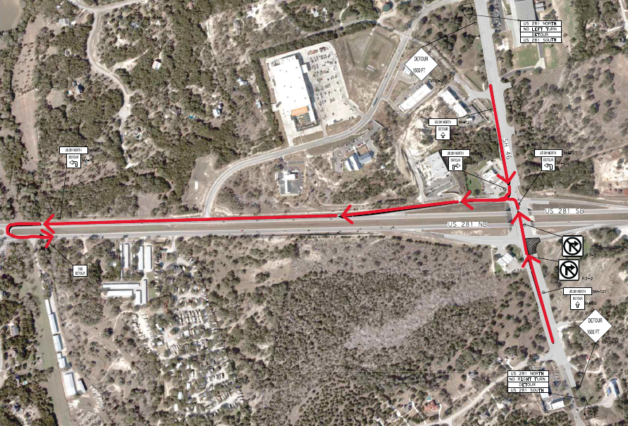 US 281 NBFR Ramp Closure
