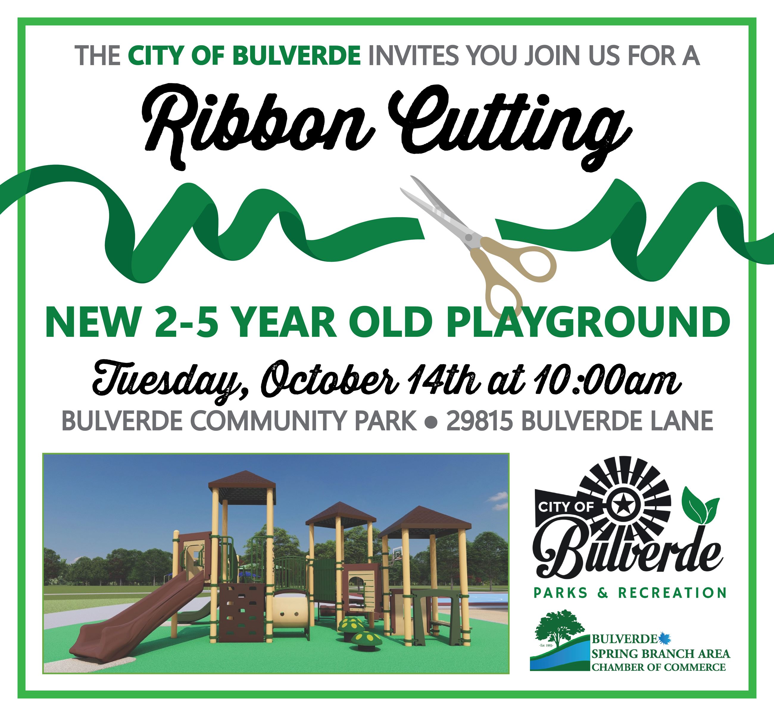 Parks Playground Ribbon Cutting